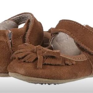 Livie & Luca Girls' Infant Booties and Crib Shoes CAMEL - color used